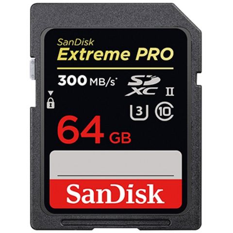 SanDisk 64GB 64G SDXC Extreme Pro 300MB/s SD V90 8K UHS-IISD SDSDXDK-064G相機記憶卡