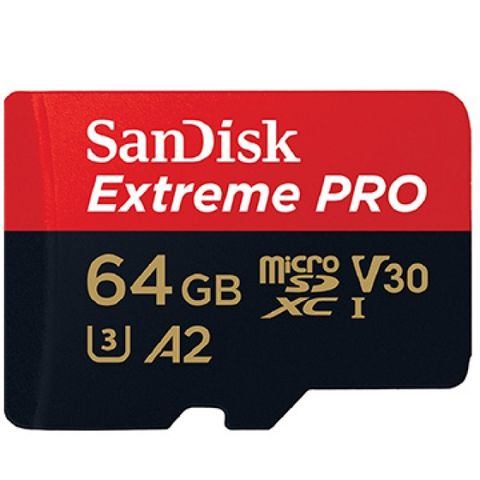◆新版升級讀取速度最高達200MB/s◆SanDisk 64GB microSDXC【200MB/s Extreme Pro】 4K U3 A2 V30手機記憶卡