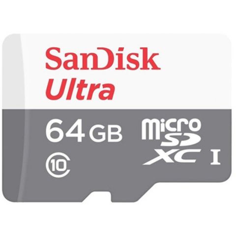 ◆讀取速度最高 100 MB/s◆SanDisk 64GB【100MB 灰色】 Ultra microSDXC UHS-I C10 記憶卡