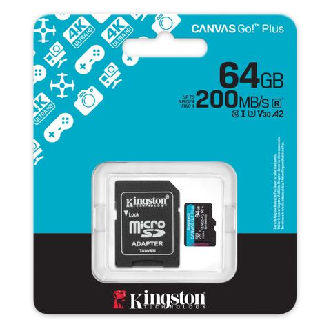 金士頓 Kingston 64GB 170MB/s U3 microSDXC UHS-I V30 A2 記憶卡 SDCG3/64GB