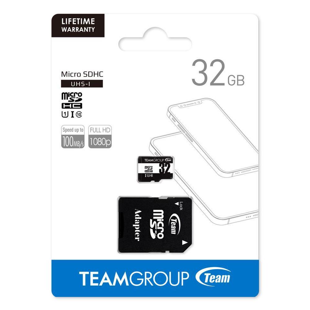 Team 十銓 32GB 100MB/s UHS-I microSDHC 記憶卡