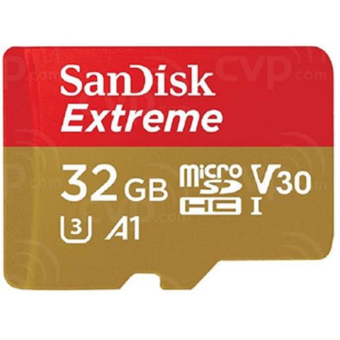 SanDisk 晟碟 32GB【Extreme 100MB/s】Extreme microSDHC UHS-I U3 4K 記憶卡