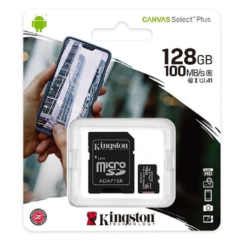 最新升級版 100MB/s Kingston 金士頓 128G 100MB/s UHS-I microSDXC 記憶卡 SDCS2/128G