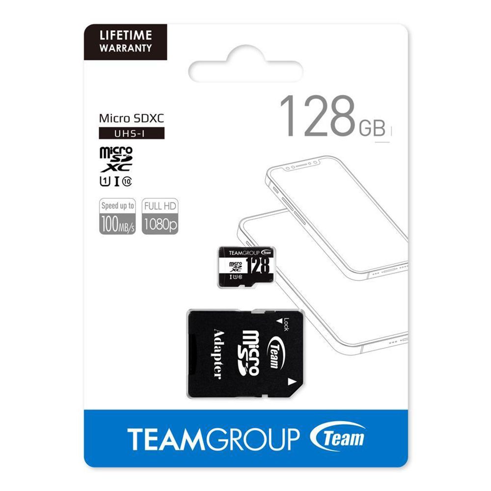 Team 十銓 128GB 100MB/s UHS-I microSDXC 記憶卡