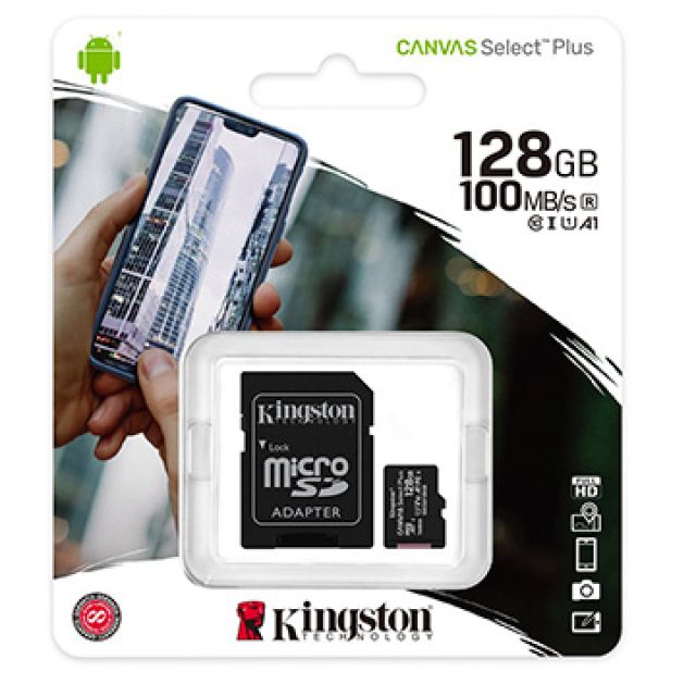 Kingston 金士頓   128GB 128G microSDXC【100MB/s-Plus】UHS U1 TF C10 SDCS2/128GB 手機記憶卡