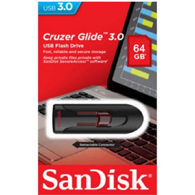 SanDisk 晟碟  64GB Cruzer Glide【SDCZ600-064G】CZ600 USB 3.0 高速隨身碟