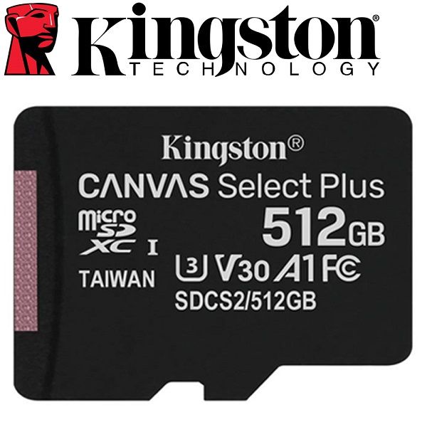 Kingston 金士頓512G 100MB/s U3 microSDXC UHS-I A1 V30 記憶卡SDCS2