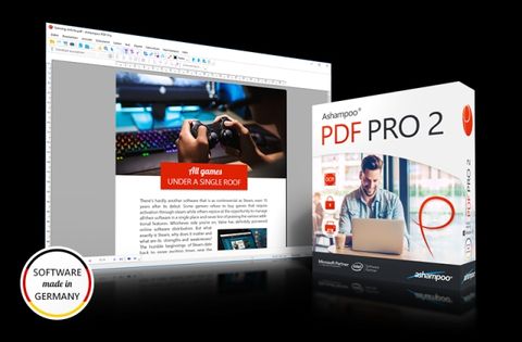 Ashampoo PDF Pro 2 - 輕鬆轉換、建立和編輯 PDF 文件 (多國語言下載版)完整 PDF 編輯解決方案。 程式包含建立、轉換、編輯和保護 PDF 文件的所有工具。