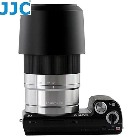 【南紡購物中心】 JJC副廠Sony遮光罩LH-SH115相容ALC-SH115適E 55-210mm f/4.5-6.3 OSS