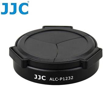 【南紡購物中心】 JJC Panasonic自動鏡頭蓋ALC-P1232黑色適Lumix G Vario HD 12-32mm F3.5-5.6 Mega OIS