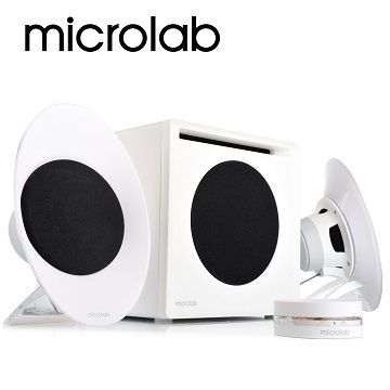 【南紡購物中心】 【Microlab】FC50 三件式 2.1 聲道 數位臨場多媒體音箱系統