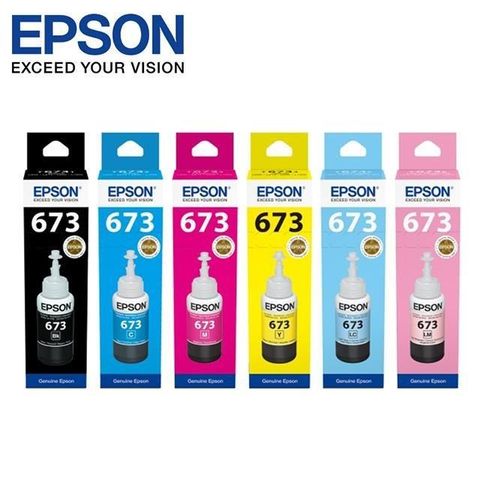 EPSON 愛普生 【南紡購物中心】  T673原廠盒裝墨水 (1黑5彩)