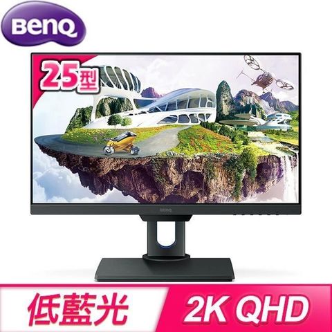 【南紡購物中心】 BenQ 明基 PD2500Q 25型 不閃屏+低藍光 專業設計螢幕