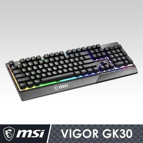 MSI 微星 【南紡購物中心】 電競首選 VIGOR GK30 電競鍵盤