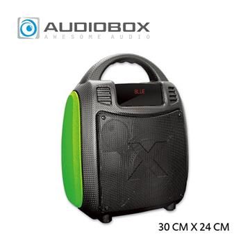 AUDIOBOX 【南紡購物中心】 BBX 300  手提式藍芽無線多功能多媒體音箱_黑綠 教學街舞團體活動不可缺少的良伴