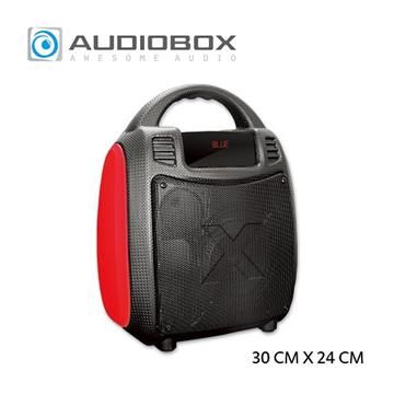 AUDIOBOX 【南紡購物中心】 BBX 300  手提式藍芽無線多功能多媒體音箱_黑紅 教學街舞團體活動不可缺少的良伴