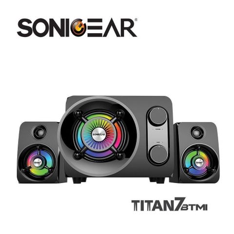 SonicGear Titan7泰坦星七號2.1聲道 幻彩藍芽無線多媒體音箱