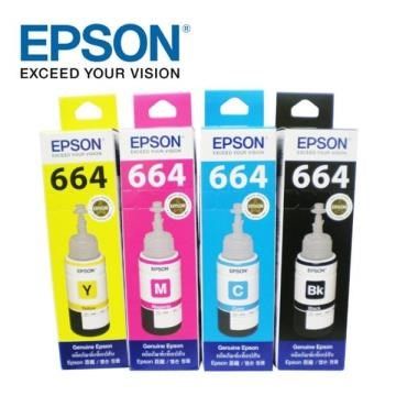 【南紡購物中心】 EPSON T664 四色一組 原廠盒裝填充墨水