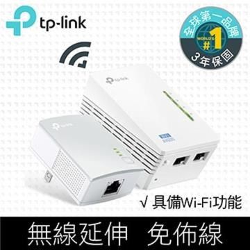 TP-Link 【南紡購物中心】 全球出貨第一品牌 -LINK TL-WPA4220KIT AV600 Wi-Fi 電力線網路橋接器 雙包組(KIT) 