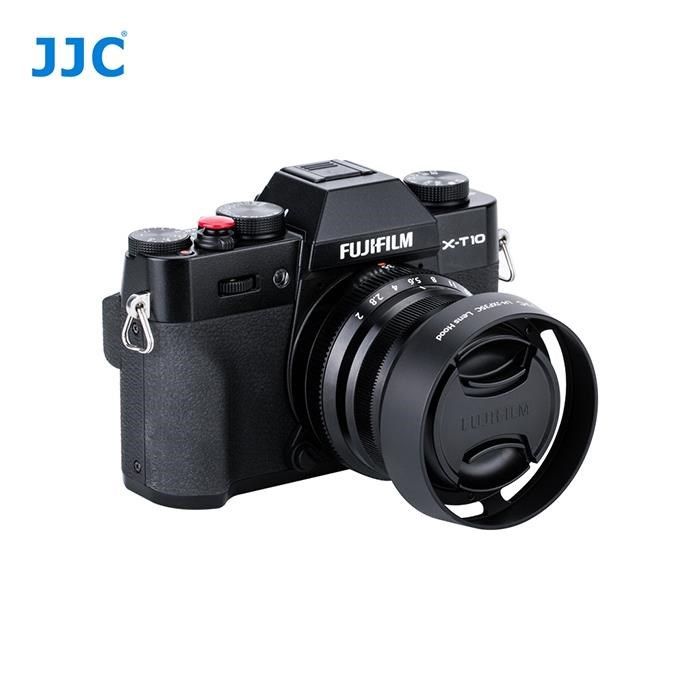 JJC 【南紡購物中心】 BLACK黑色)富士副廠Fujifilm遮光罩LH-JXF35C相容LH-XF35II遮光罩Fujifilm原廠XF35II遮光罩,適XF 23mm 35mm f/2 R WR XF35II太陽罩F2.0遮陽罩1:2.0遮罩lens hood