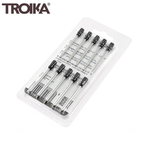 TROIKA 德國短版工具筆筆芯專用筆芯99Z119(10支裝)多功能原子筆PIP25替芯筆芯原廠筆芯