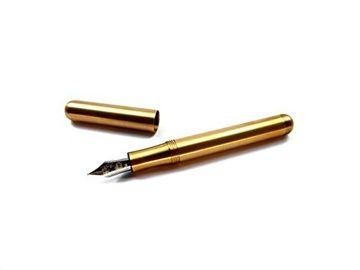 Kaweco 德國 Liliput利利普 迷你微型手帳型 Brass Body亮黃銅平滑鋼筆