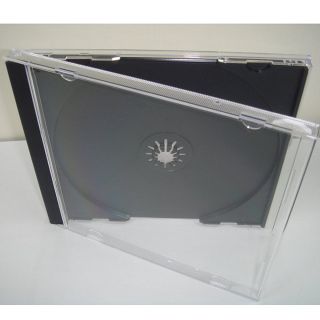 【臺灣製造】10.4mm jewel case 黑色PS壓克力CD盒/DVD盒/光碟盒/CD殼 單片裝(25個)