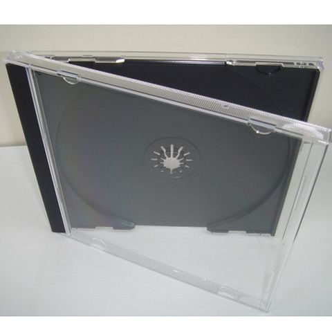 【臺灣製造】10.4mm jewel case 黑色PS壓克力CD盒/DVD盒/光碟盒/CD殼 單片裝(100個)