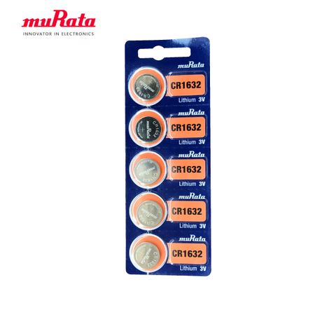 muRata 村田 CR1632 鈕扣型鋰電池5入/卡 台灣公司貨 原廠公司貨 高效能電容量大且電流強 安全可靠 長久使用，滿足您的需求