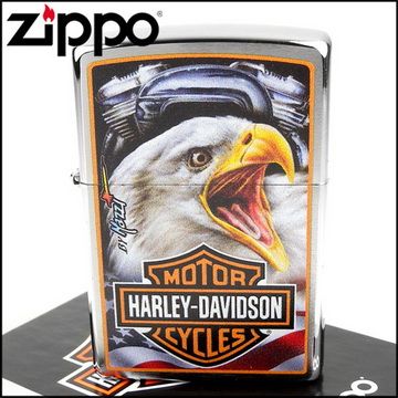 Zippo 美系~哈雷~Harley-Davidson Mazzi-老鷹圖案打火機