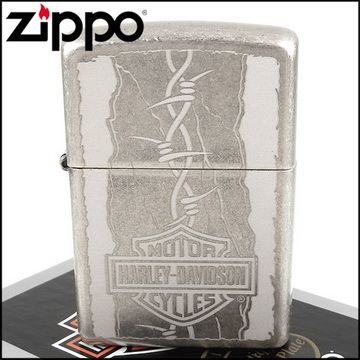 Zippo 美系~哈雷~Harley-Davidson-刺網圖案打火機