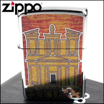 Zippo 美系~世界新七大奇蹟Petra Jordan-約旦 佩特拉古城圖案設計打火機