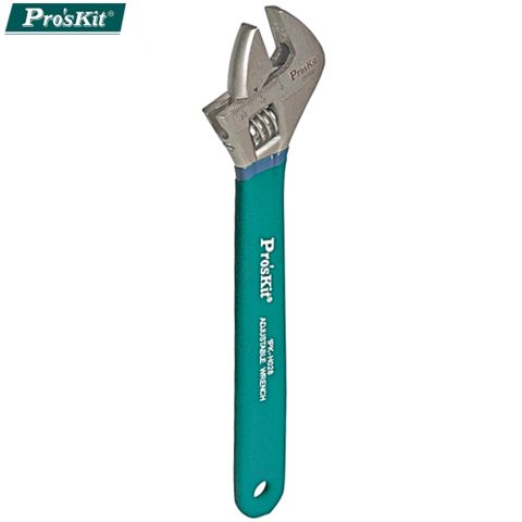 台灣寶工ProsKit鈦金防鏽麻面防滑8吋活動扳手1PK-H028(最大2.5公分刻度;S50C碳鋼)