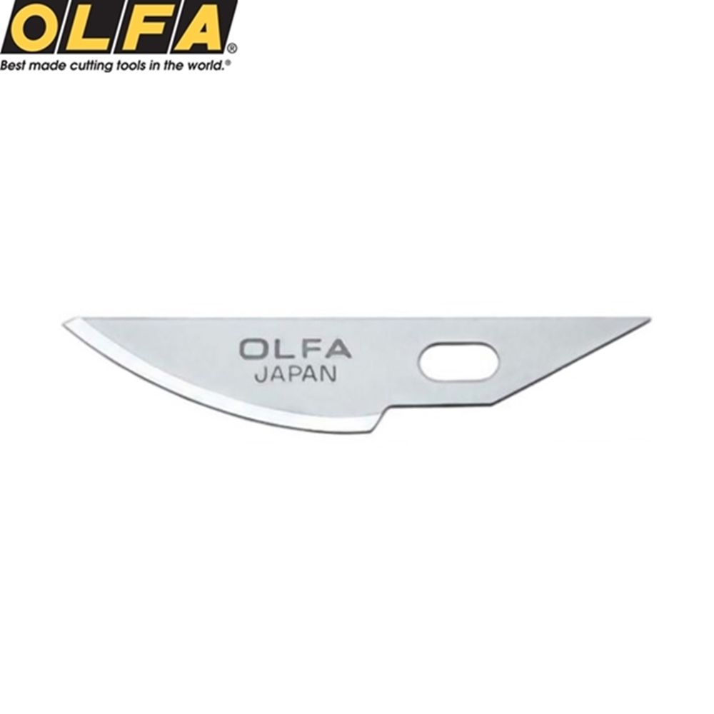 OLFA 日本筆刀替刃XB157K刀片(3個裝)美工刀刃 圓刃 楕圓形刃 楕圓型刃 弧型刃 弧形刃