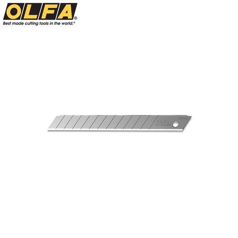 OLFA 日本折斷式美工刀片替刃ASB-10(10入;高碳鋼;厚0.38mm)適A-1 A-3 A-5 SVR-1 SVR-2 NA-1 XA-1 141BS 215BS Ltd-05