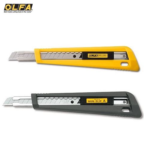 OLFA 日本製造小型美工刀NA-1(A型,抗滑,日本170B美工刀;替刃9mm)小美工刀隨身美工刀便攜帶型切割刀