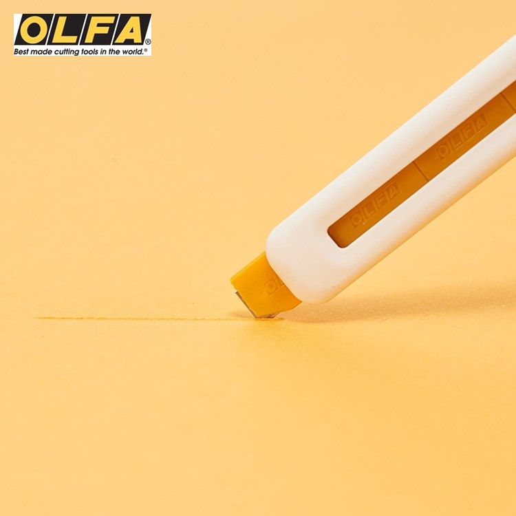 OLFA 日本製兒童安全美工刀ESK-1(右左手皆適;附折刃器刀架;品番236BS)小朋友兒童美工刀切割刀安全刀具