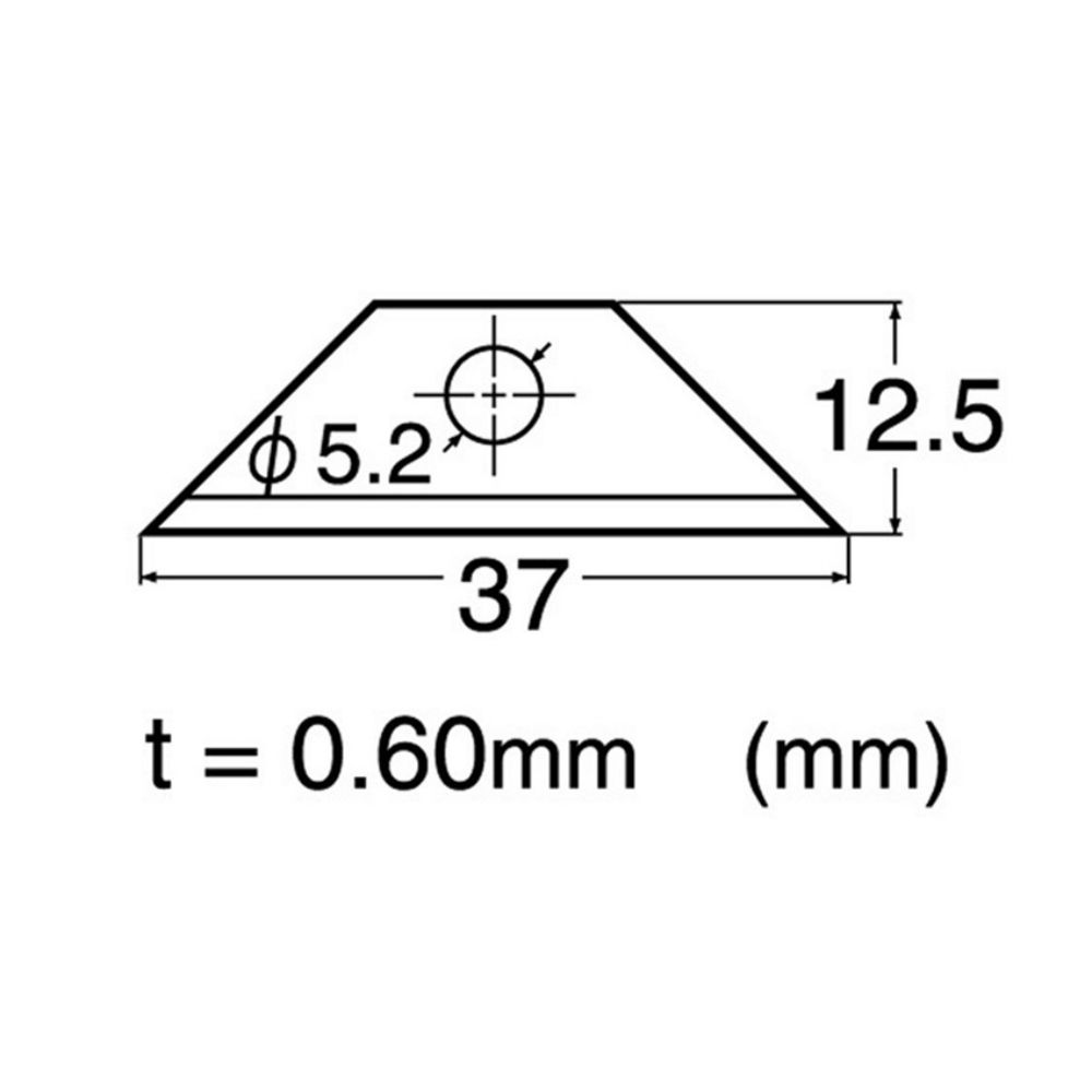 NT Cutter 日本製造拆箱刀片 開箱刀替刃BR-400P(10入;合金工具鋼;厚0.6mm;適R-1200P替刃)