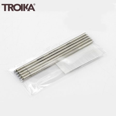 TROIKA 梅森巴赫 德國多功能工具筆專用筆芯99Z120(5支裝)多功能原子筆替芯筆芯原廠筆芯99Z123【適用工具筆型號】 PIP20系列, PIP24系列, PIP29系列 和PIP22系列