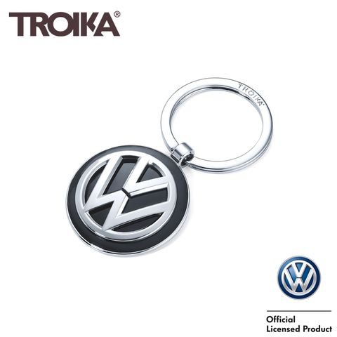 TROIKA 德國福斯Volkswagen鑰匙圈VW鑰匙圈KR16-05/VW(VW聯名正品logo,附授權編號貼紙)吊飾