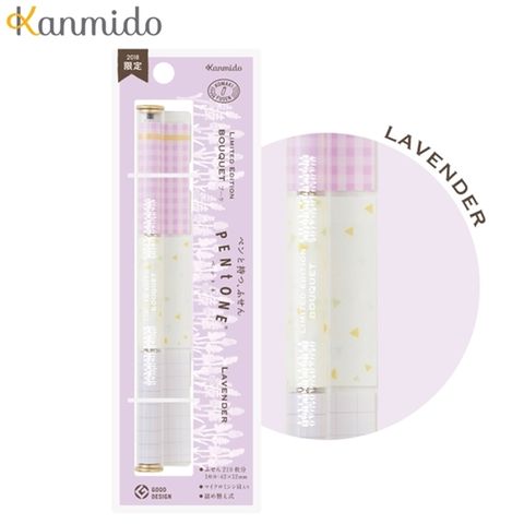 Kanmido 日本文具大賞限定款(薰衣草)筆型便利貼自黏便利紙PENtoONE筆形便條紙PT-1008便利貼貼紙