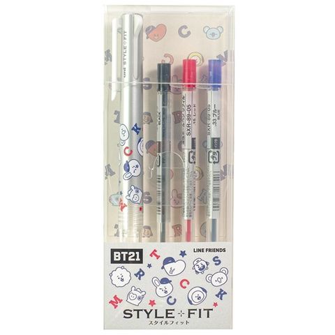 ENSKY BT21正版UNI機能筆STYLE+FIT油性3色0.5mm原子筆457983極速JETSTREAM