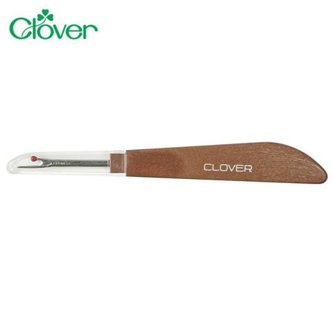 CLOVER 日本製造可樂牌木柄拆線器21-501附蓋快速木頭拆線器小拆線器小型木頭拆線刀拼布洋裁縫紉用品切斷線刀