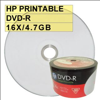 HP PRINTABLE DVD-R 16X 4.7G 可列印式 空白光碟片 50片