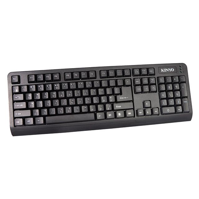 KINYO  USB大注音鍵盤KB-38U 送贈品3選1