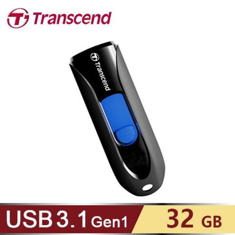 Transcend 創見 JetFlash 790 32G USB 3.1 隨身碟 黑色