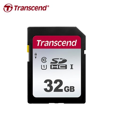 【Transcend 創見】32GB 300S SDHC UHS-I U1 記憶卡支援新一代 UHS-I 規格