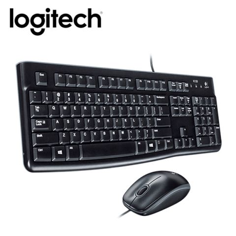 【Logitech 羅技】MK120有線鍵鼠組有線連線 簡單便捷