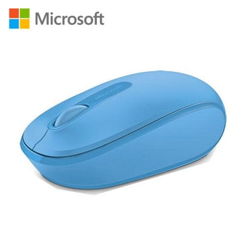 【Microsoft 微軟】無線行動滑鼠1850 活力藍專為舒適使用和方便攜帶而設計