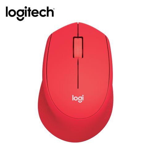 Logitech 羅技 M331 SILENT PLUS 靜音無線滑鼠 紅